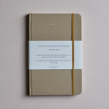 Load image into Gallery viewer, London Letters Luxury Notebook - Ruled - Linen and FSC certified sustainable paper beautifully made handbound in England