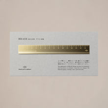 Load image into Gallery viewer, Traveler's Company brass ruler stationery gifts luxury Japanese stationery from London Letters