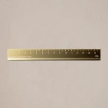 Load image into Gallery viewer, Traveler's Company brass ruler stationery gifts luxury Japanese stationery from London Letters