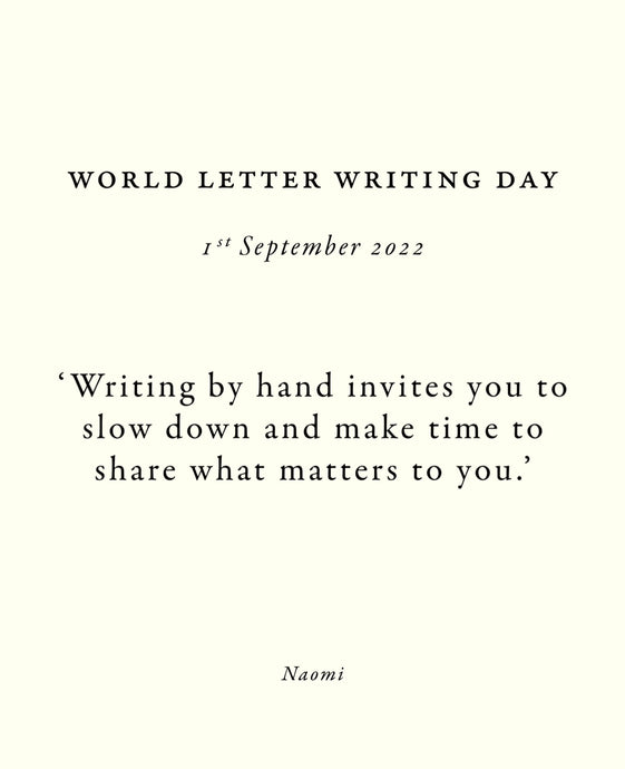What Does Letter Writing Mean to You?