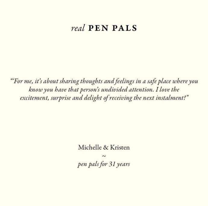 real Pen Pals – Michelle & Kristen