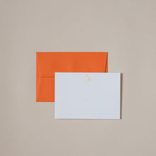 Load image into Gallery viewer, London Letters oranges &amp; lemons notecard and envelope
