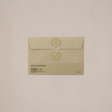 Load image into Gallery viewer, Midori TRC Traveler&#39;s Company kraft string and washer vintage envelopes

