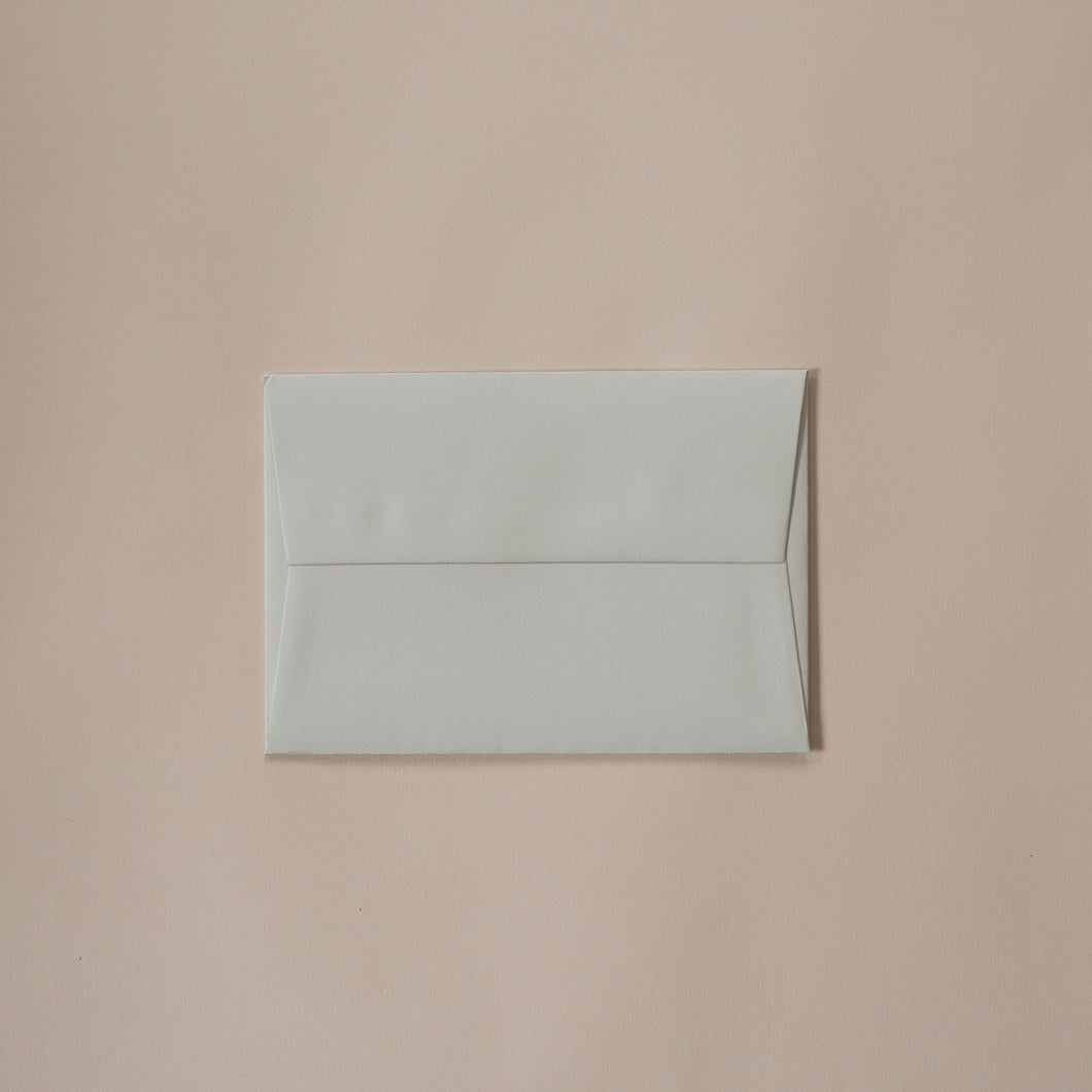 London Letters plain envelopes set in pale grey