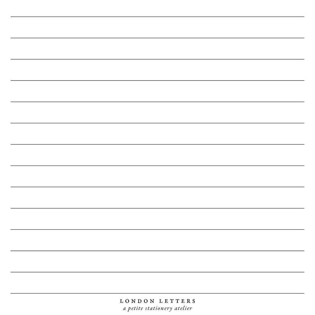 Letter Writing Line Guide - PDF Download – London Letters