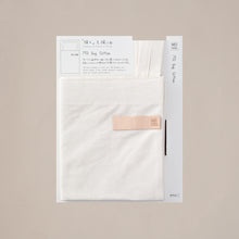 Load image into Gallery viewer, Midori Japanese Chita cotton stationery tote bag. Minimalist canvas bag. 
