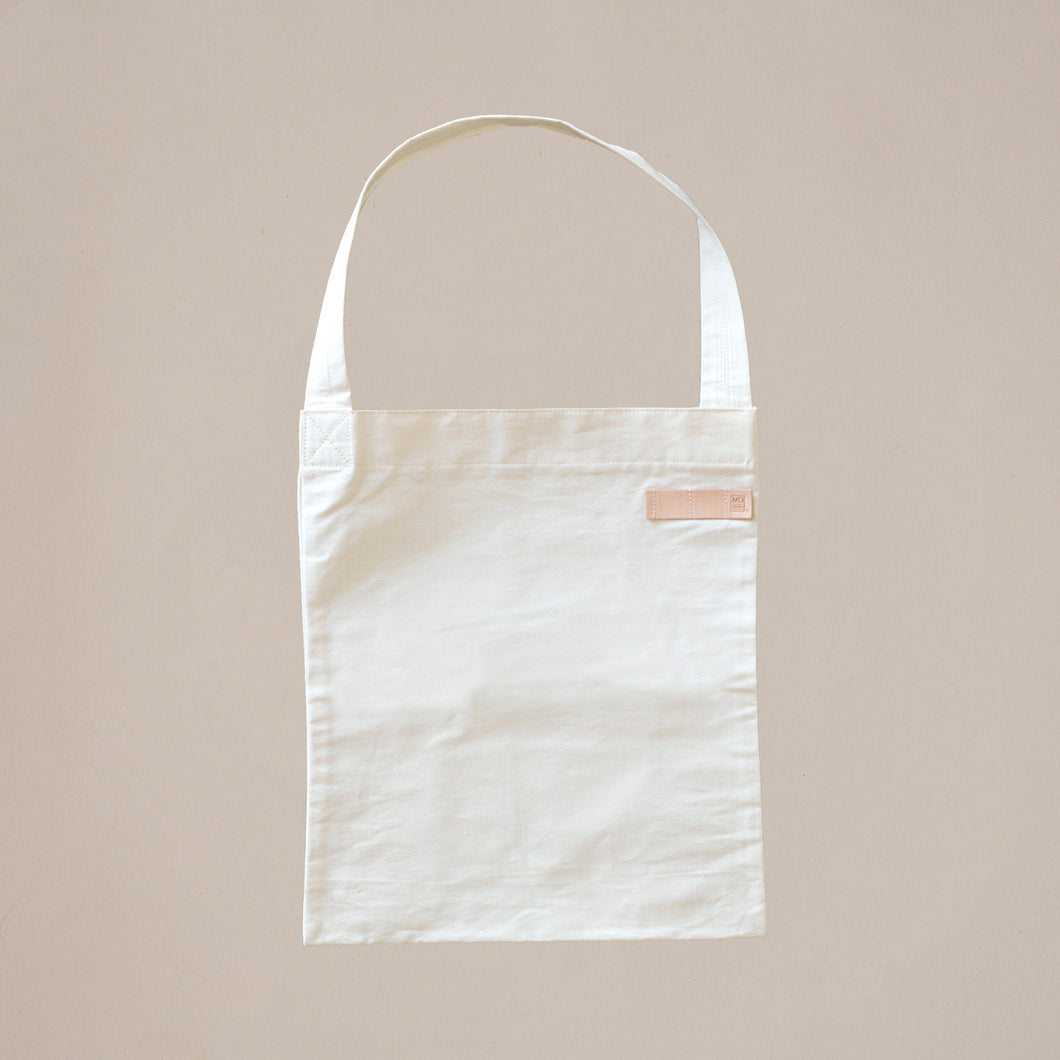 Midori Japanese Chita cotton stationery tote bag. Minimalist canvas bag. 