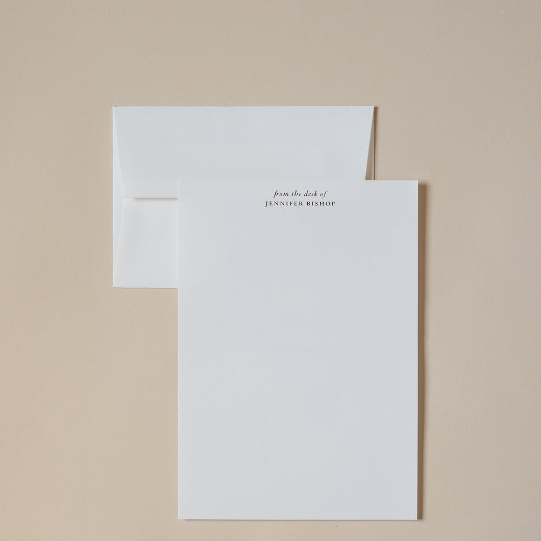 'from the desk of' Correspondence Set - A5 Size