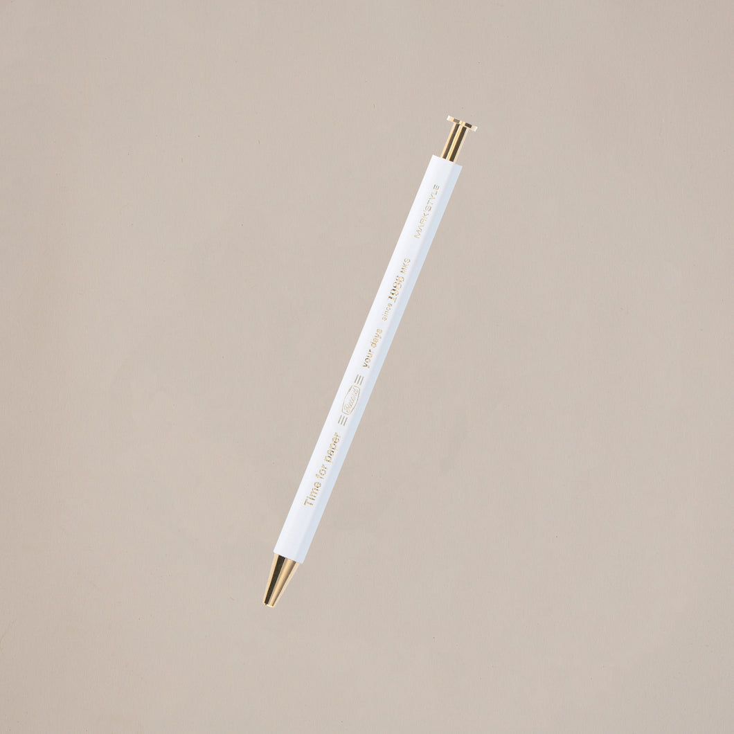 Mark Style Ballpoint pen in retro white from London Letters